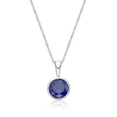 Picture of FEBRUARY  , 5mm BEZEL PENDANT with CHAIN